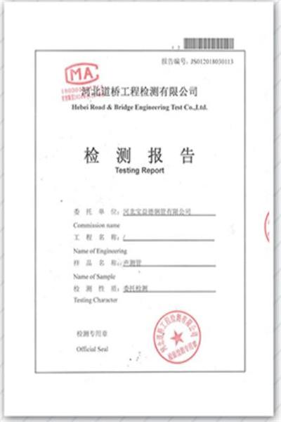 山东产品检测报告